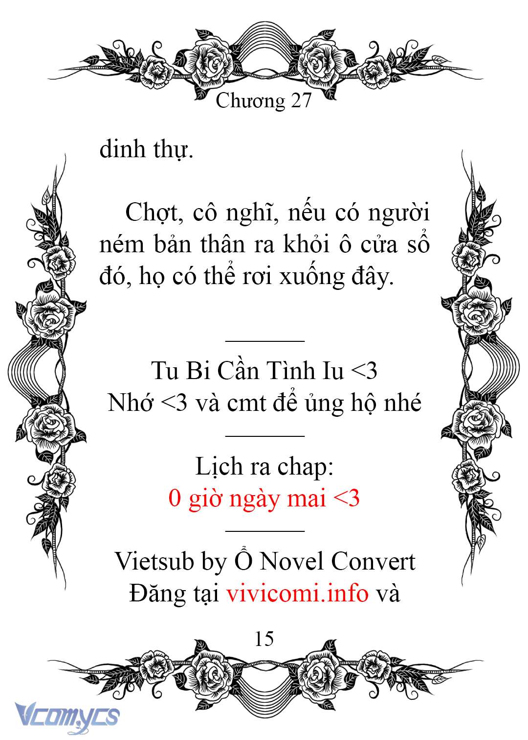 [Novel] Chào Mừng Đến Với Dinh Thự Hoa Hồng Chap 27 - Trang 2