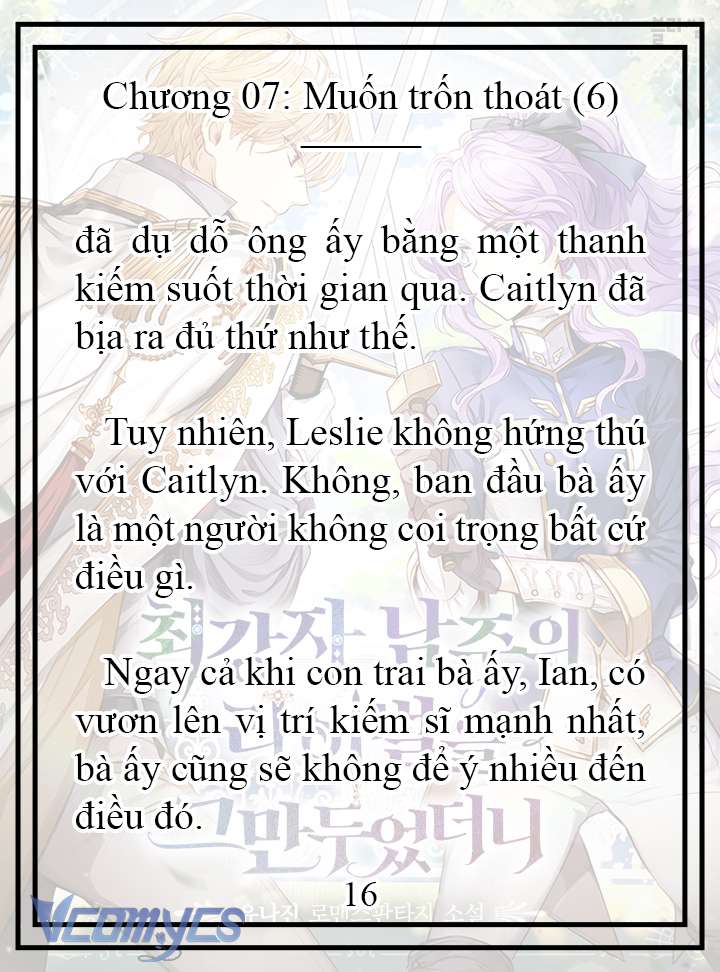 [Novel] Tôi Không Còn Là Đối Thủ Của Nam Chính Chap 7 - Trang 2