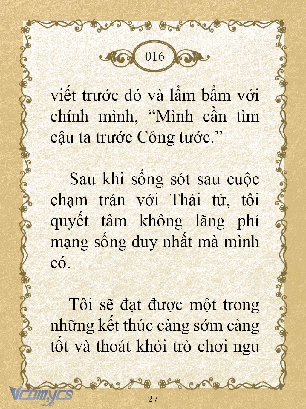 [Novel] Kẻ Phản Diện Được Định Phải Chết Chap 16 - Next Chap 17