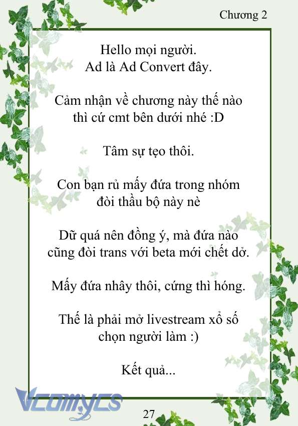 [Novel] Trở Thành Em Gái Của Nam Chính Tiểu Thuyết Đam Mỹ Chap 2 - Trang 2