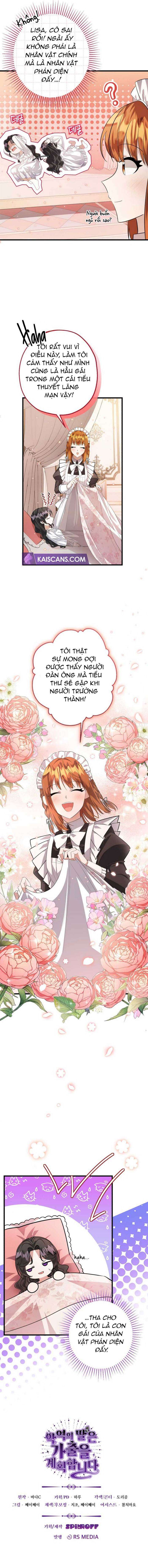 Con gái của kẻ phản diện lên kế hoạch chạy trốn Chap 5 - Trang 2