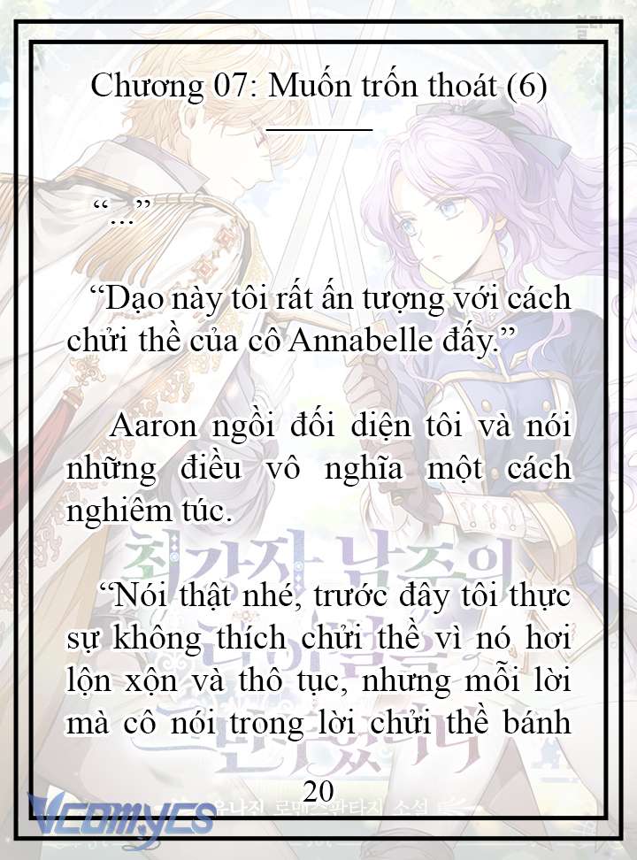 [Novel] Tôi Không Còn Là Đối Thủ Của Nam Chính Chap 7 - Trang 2