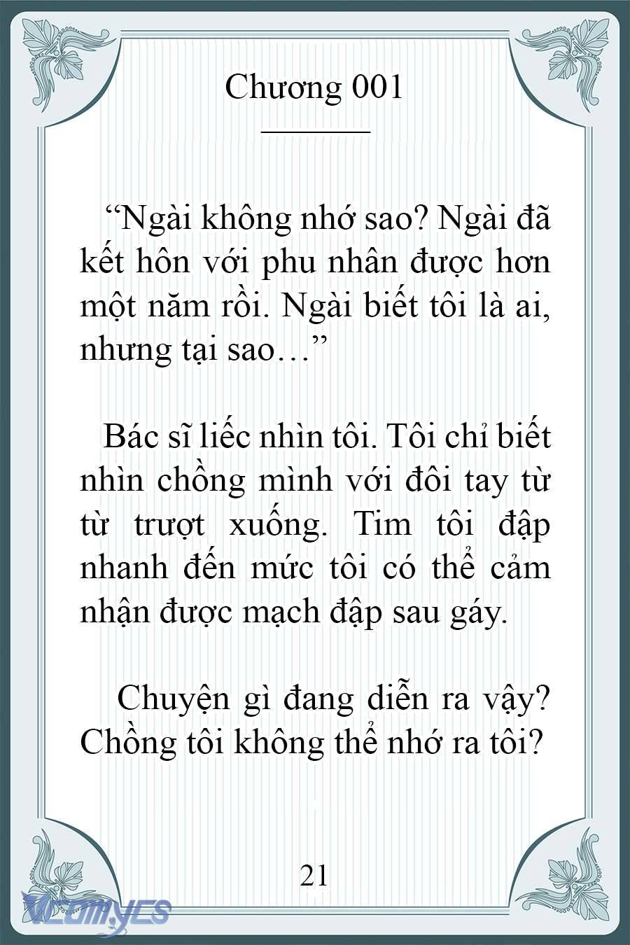 [Novel] Người Chồng Ghét Tôi Đã Mất Trí Nhớ Chap 1 - Trang 2