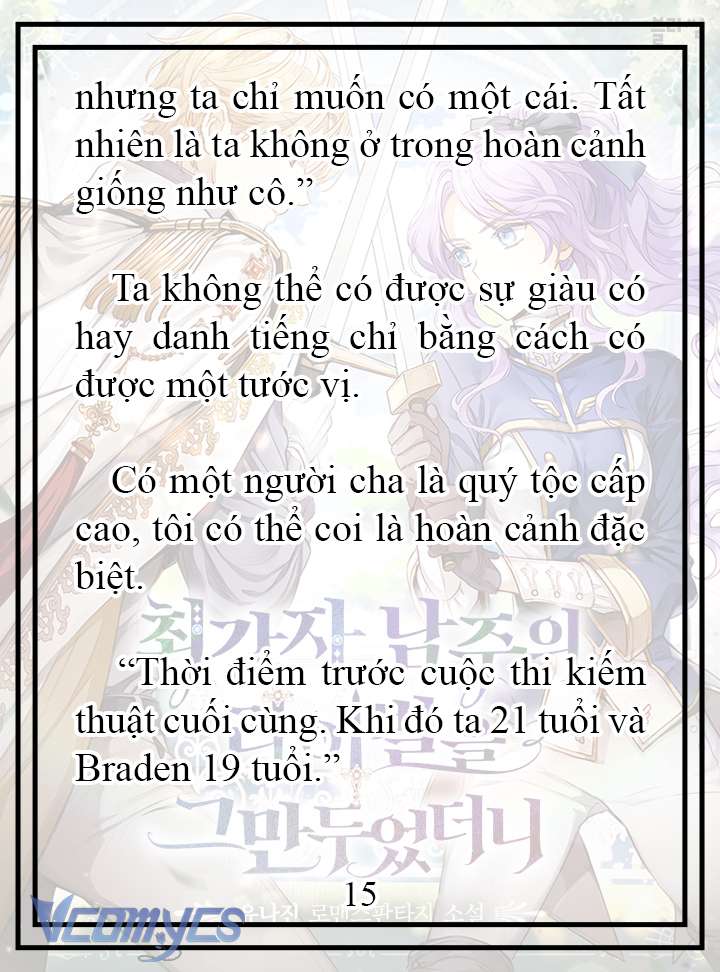 [Novel] Tôi Không Còn Là Đối Thủ Của Nam Chính Chap 15 - Trang 2