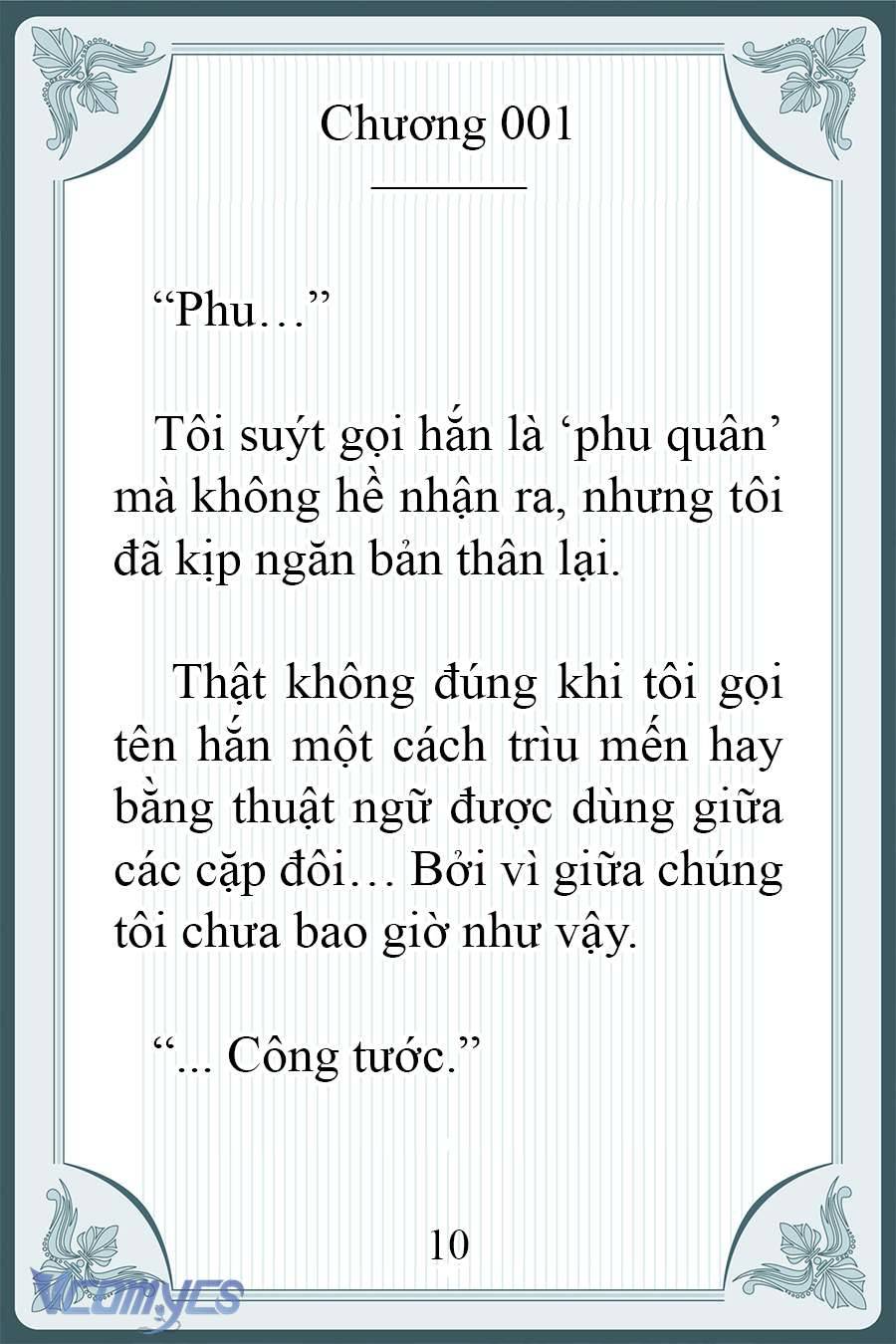 [Novel] Người Chồng Ghét Tôi Đã Mất Trí Nhớ Chap 1 - Trang 2