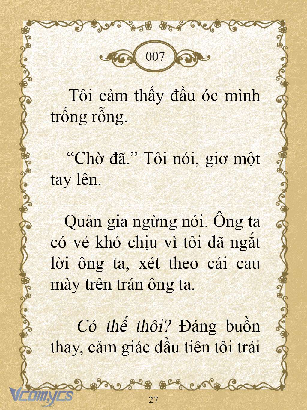 [Novel] Kẻ Phản Diện Được Định Phải Chết Chap 7 - Next Chap 8