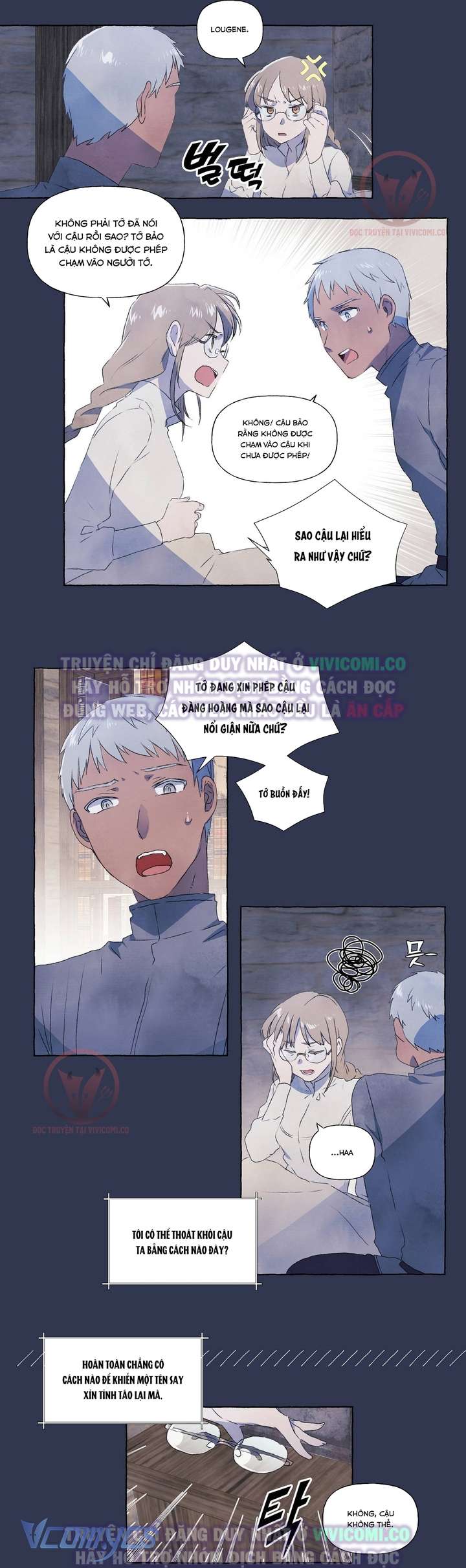 [18+] Chàng Sói Ngốc Và Nàng Thủ Thư Chapter 2 - Next Chapter 3