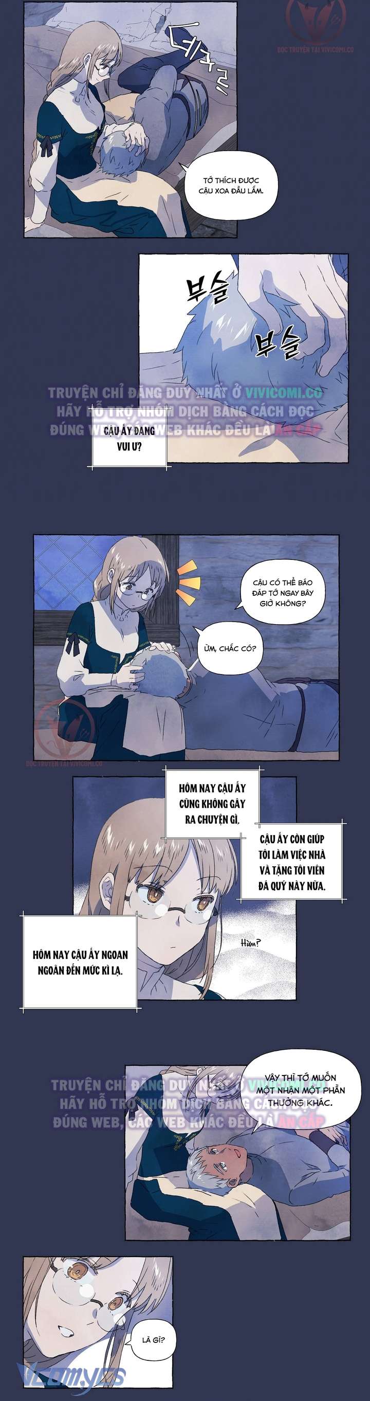 [18+] Chàng Sói Ngốc Và Nàng Thủ Thư Chapter 7 - Next Chapter 8