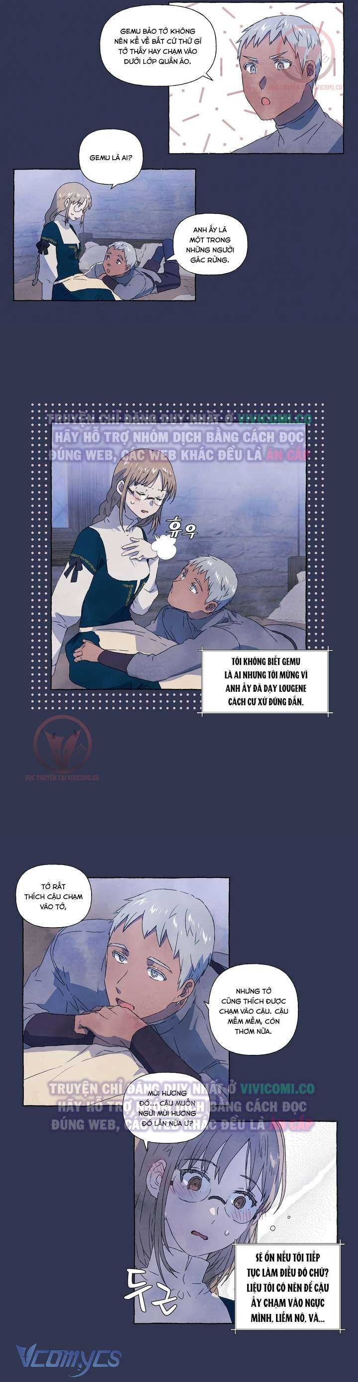 [18+] Chàng Sói Ngốc Và Nàng Thủ Thư Chapter 7 - Next Chapter 8