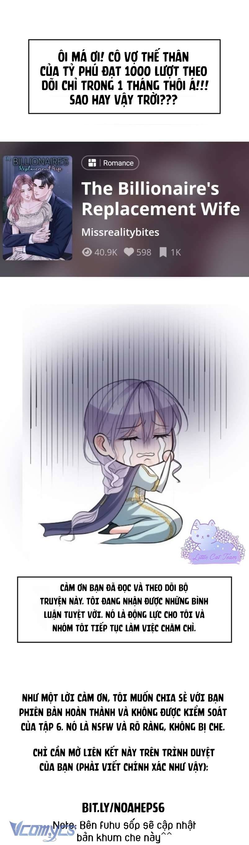 Cô Vợ Thế Thân Của Tỉ Phú Chap 6 - Trang 2