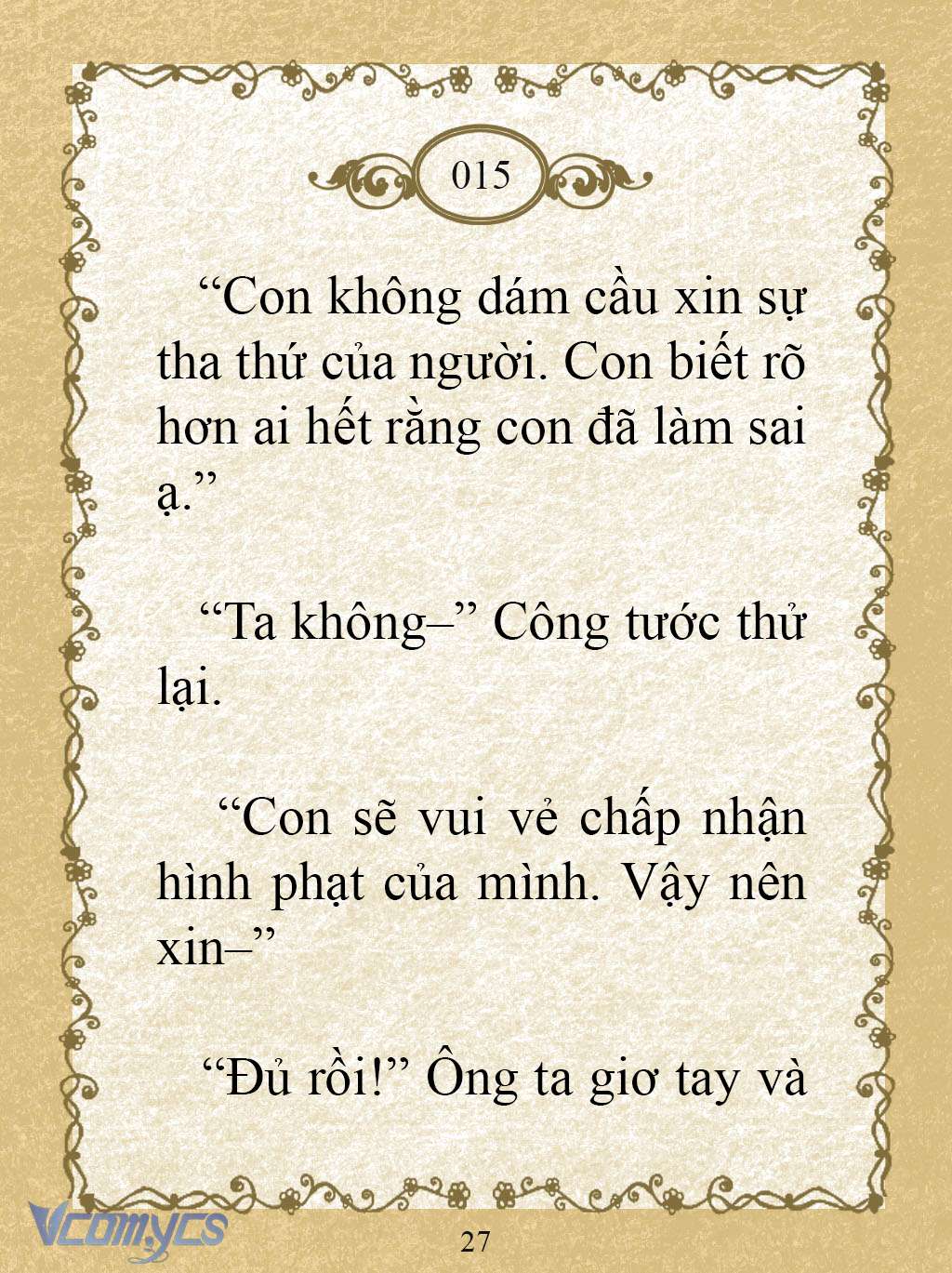 [Novel] Kẻ Phản Diện Được Định Phải Chết Chap 15 - Next Chap 16