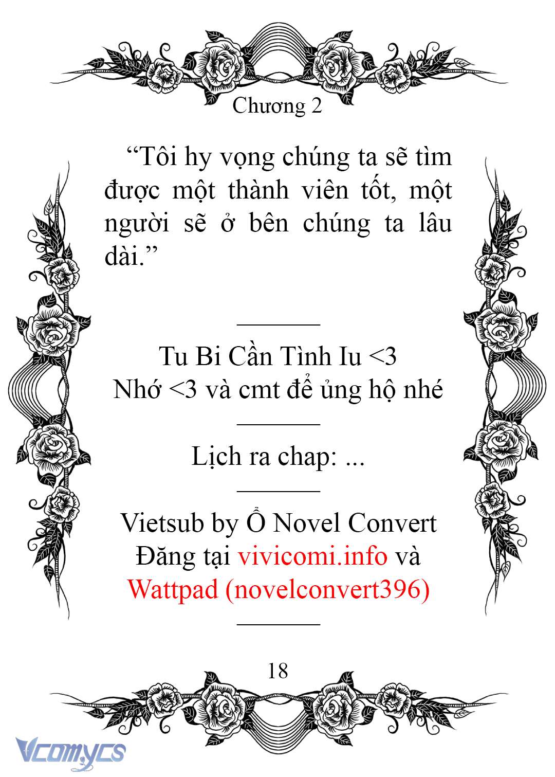 [Novel] Chào Mừng Đến Với Dinh Thự Hoa Hồng Chap 2 - Trang 2