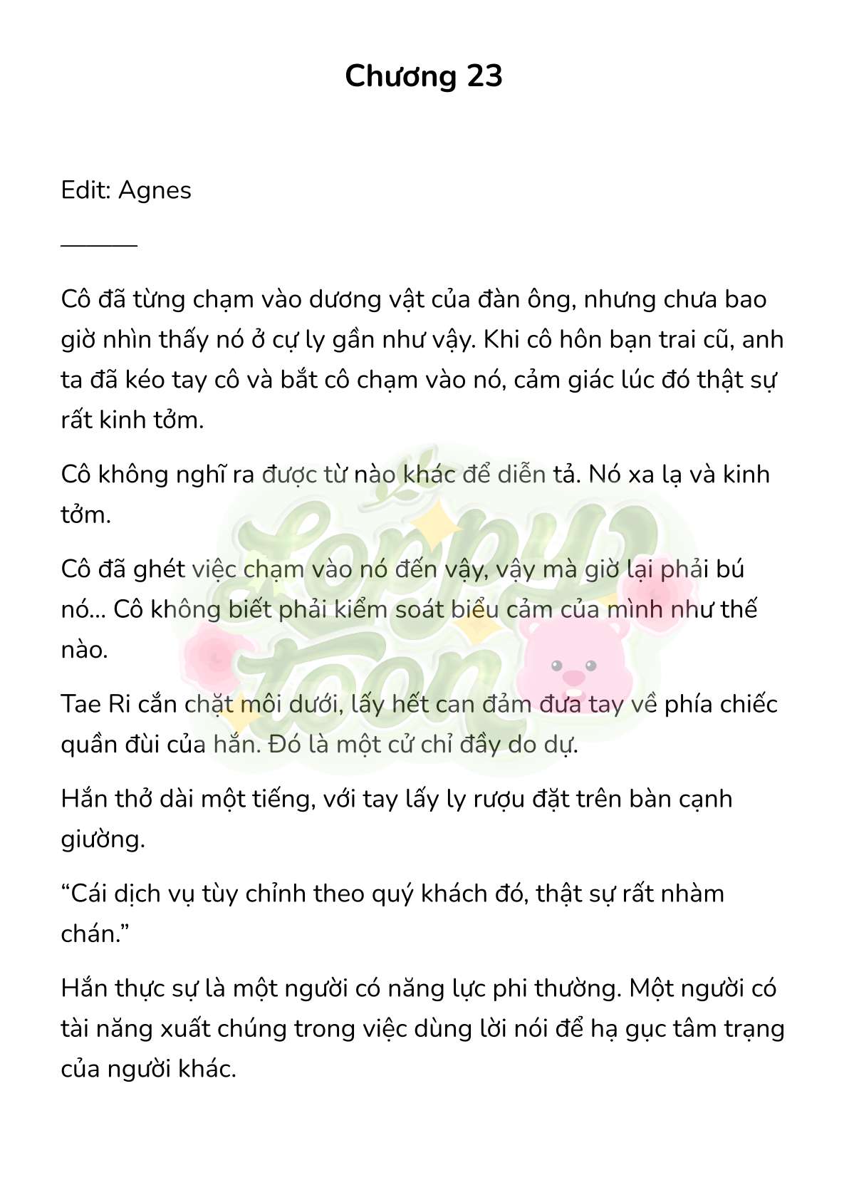 [Novel] Gửi Kẻ Xa Lạ Phản Bội Đạo Đức Chap 23 - Next Chap 24