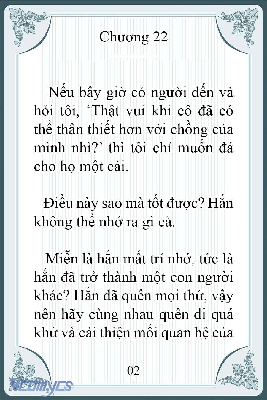 [Novel] Người Chồng Ghét Tôi Đã Mất Trí Nhớ Chap 22 - Next Chap 23