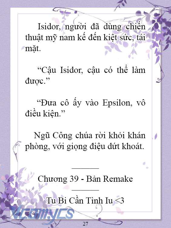 [Novel] Làm Ác Nữ Bộ Không Tốt Sao? Chap 39 - Next Chap 40
