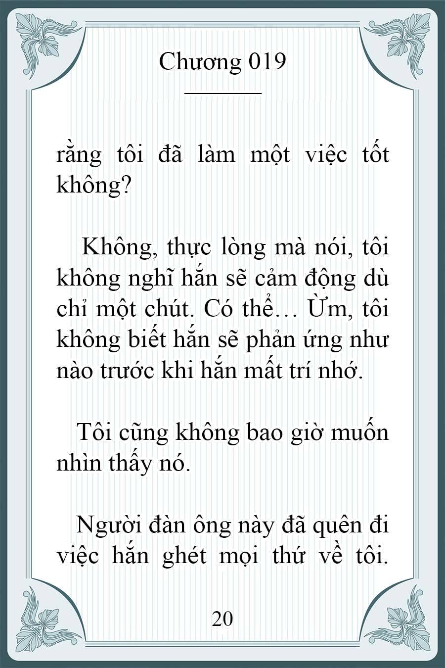 [Novel] Người Chồng Ghét Tôi Đã Mất Trí Nhớ Chap 19 - Next Chap 20