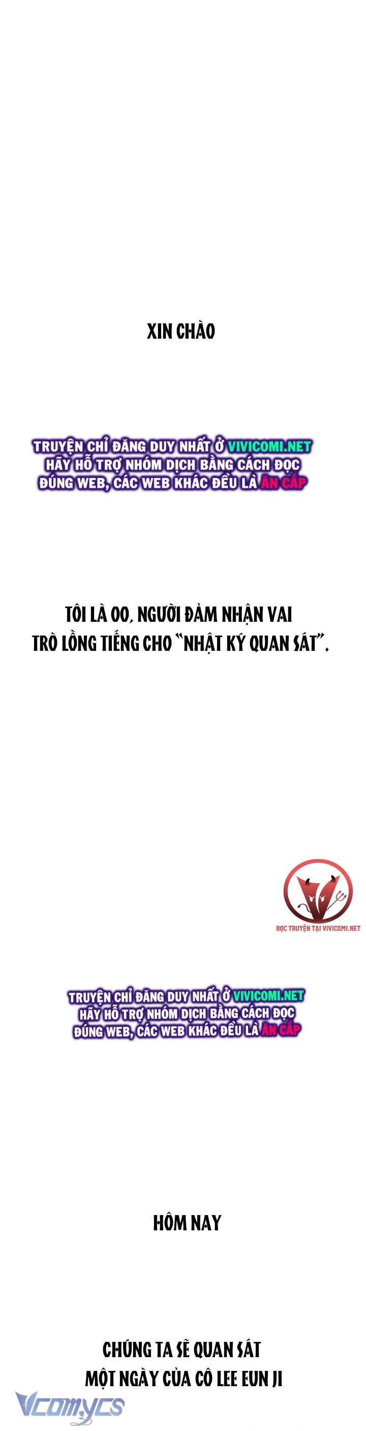 [18+] Nhật Ký Quan Sát Chap 1 - Next Chap 2