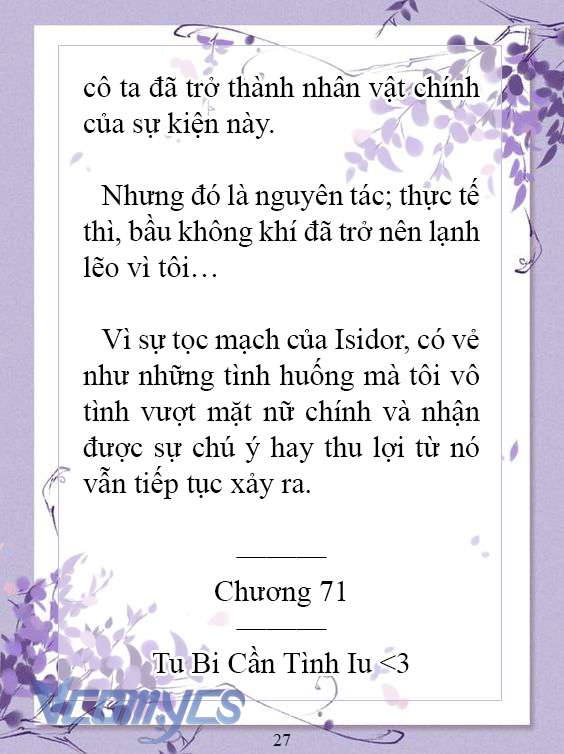 [Novel] Làm Ác Nữ Bộ Không Tốt Sao? Chap 71 - Next Chap 72