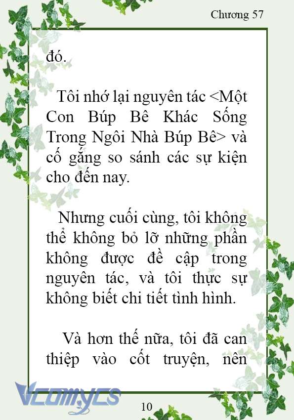 [Novel] Trở Thành Em Gái Của Nam Chính Tiểu Thuyết Đam Mỹ Chap 57 - Next Chap 58
