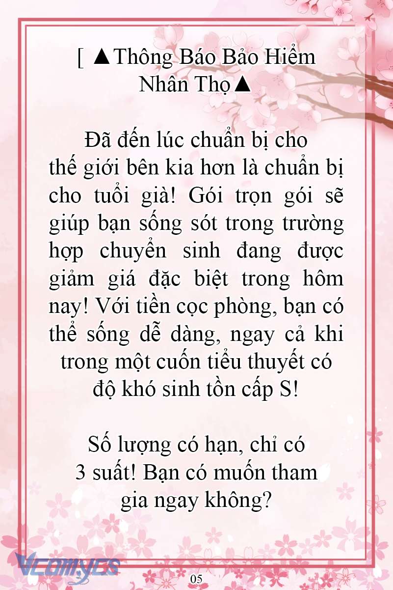 [Novel] Đặc Quyền Của Người Chuyển Sinh Chap 1 - Next Chap 2