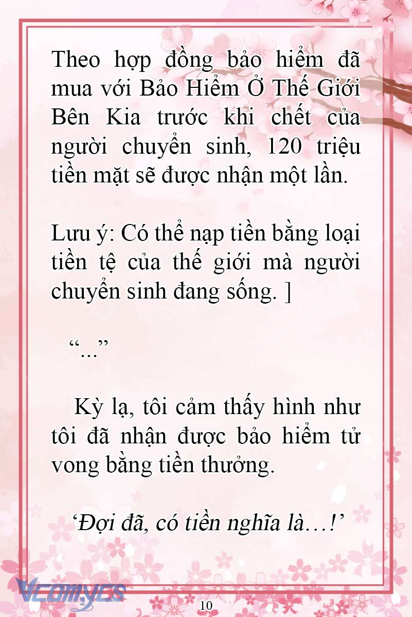 [Novel] Đặc Quyền Của Người Chuyển Sinh Chap 2 - Next Chap 3