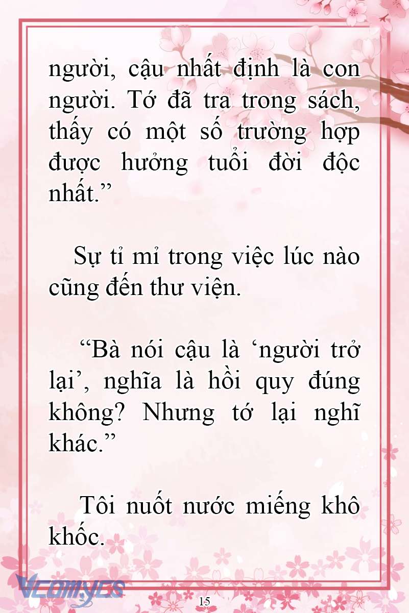 [Novel] Đặc Quyền Của Người Chuyển Sinh Chap 21 - Next Chap 22