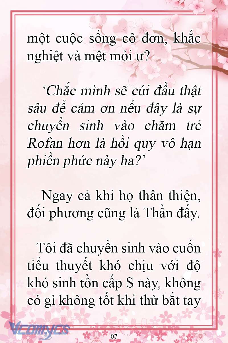 [Novel] Đặc Quyền Của Người Chuyển Sinh Chap 7 - Next Chap 8