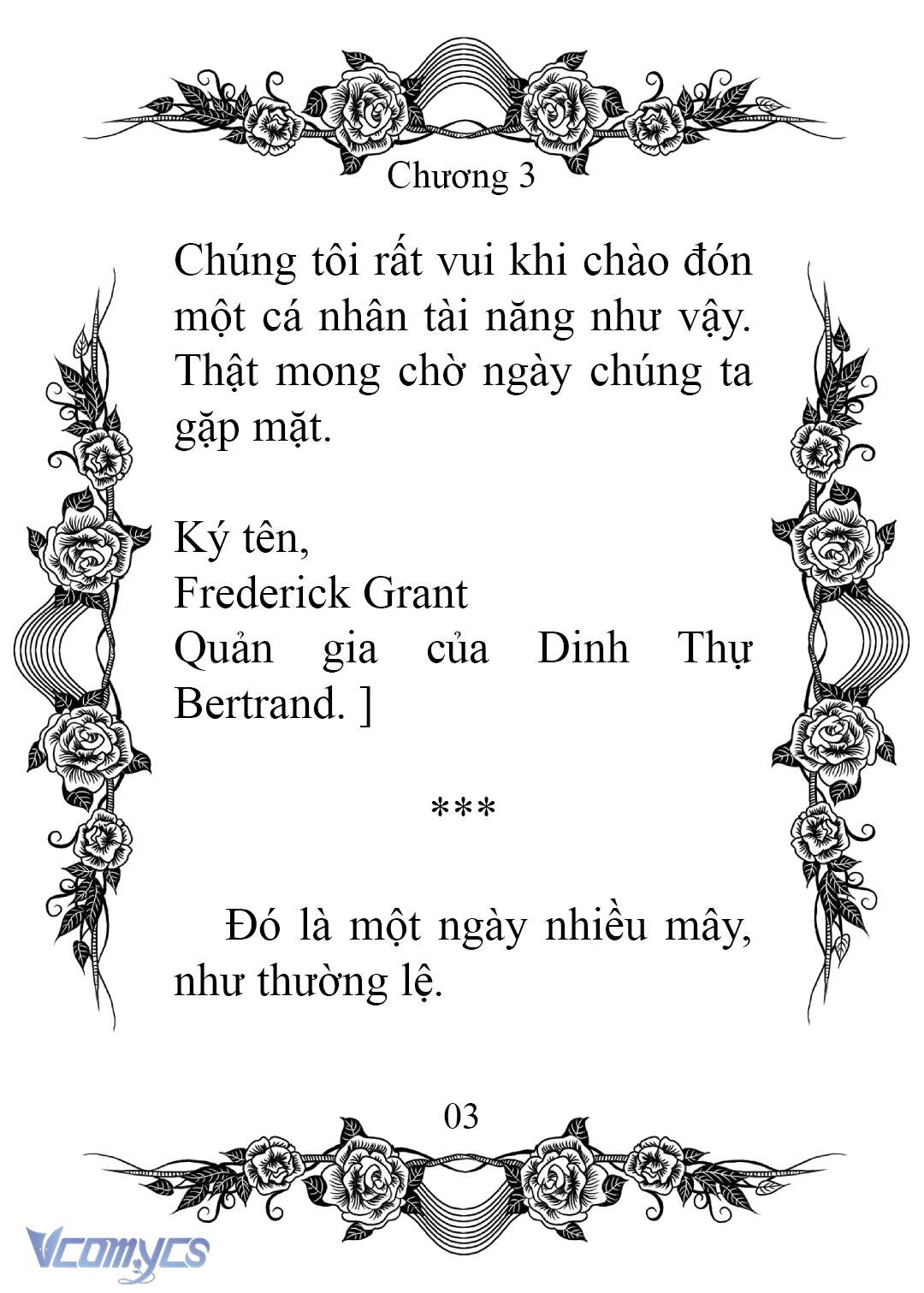 [Novel] Chào Mừng Đến Với Dinh Thự Hoa Hồng Chap 3 - Next Chap 4
