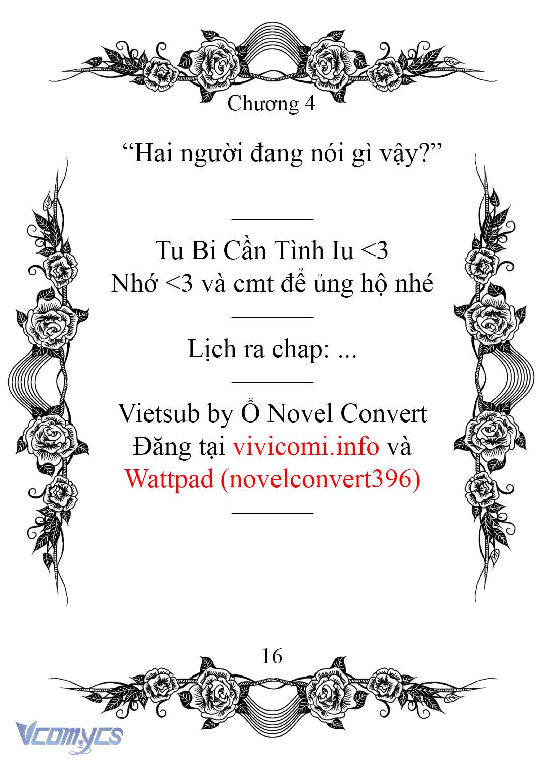 [Novel] Chào Mừng Đến Với Dinh Thự Hoa Hồng Chap 4 - Next Chap 5