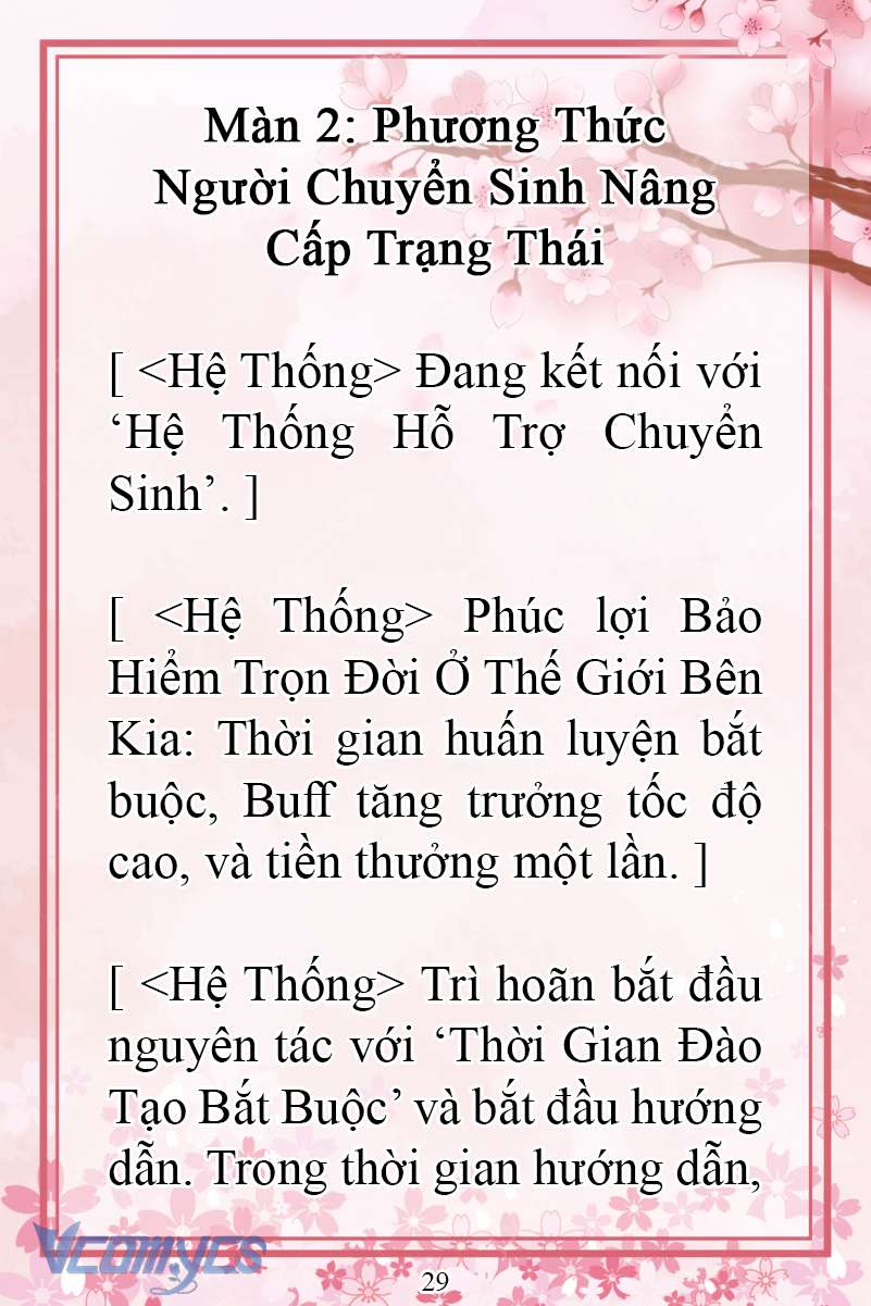 [Novel] Đặc Quyền Của Người Chuyển Sinh Chap 1 - Next Chap 2
