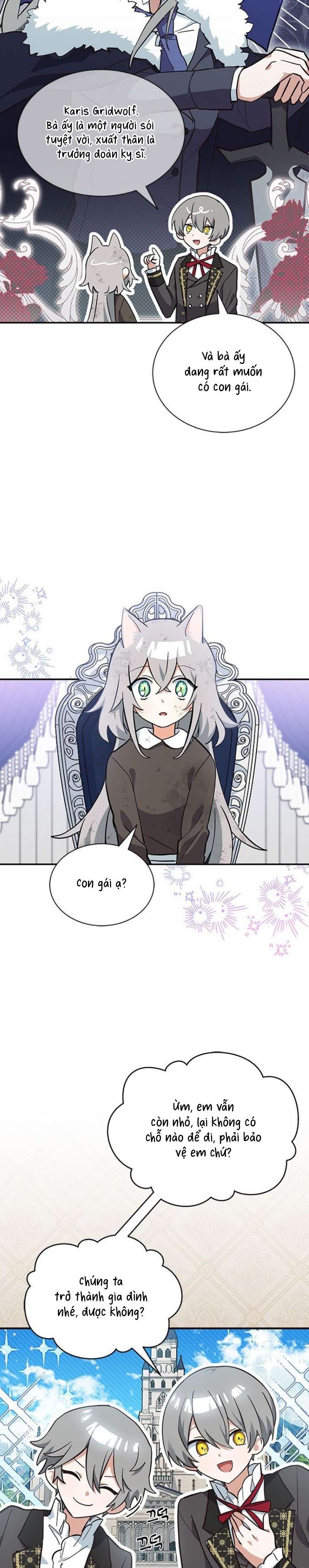 Mèo con được gia tộc sói nhận nuôi? Chapter 3 - Trang 3