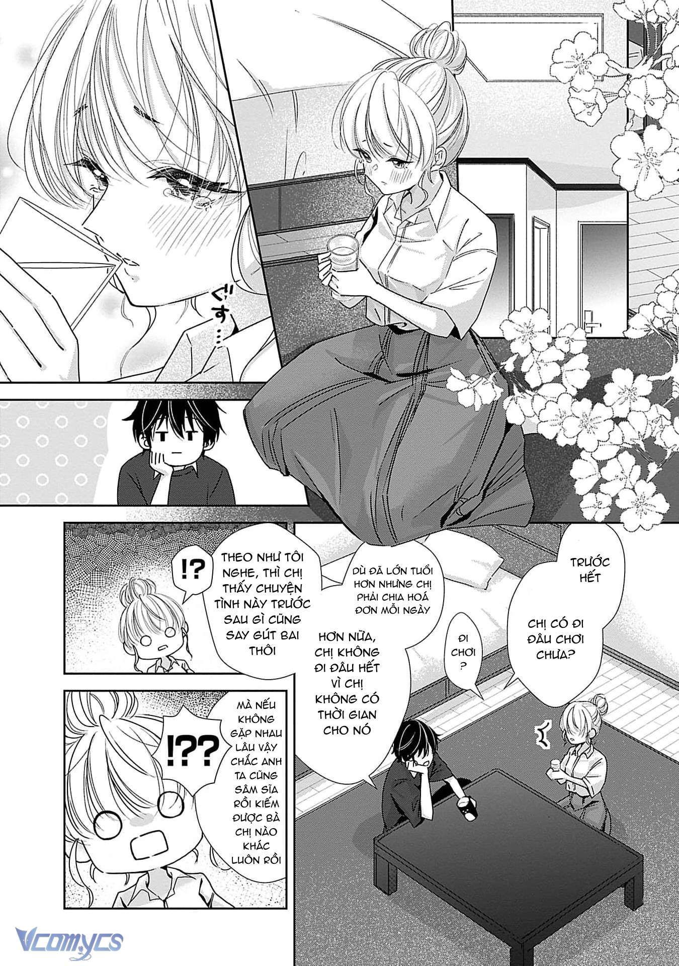 [18+]Bị Em Trai Nhà Bên Dụ Dỗ Rồi!!! Chap 1 - Trang 2