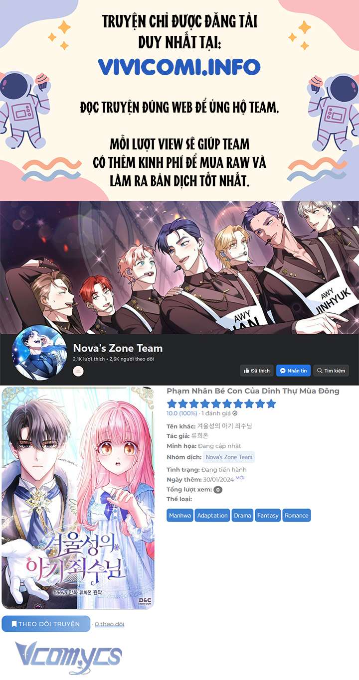 Phạm Nhân Bé Con Của Dinh Thự Mùa Đông Chapter 39 - Next Chapter 40