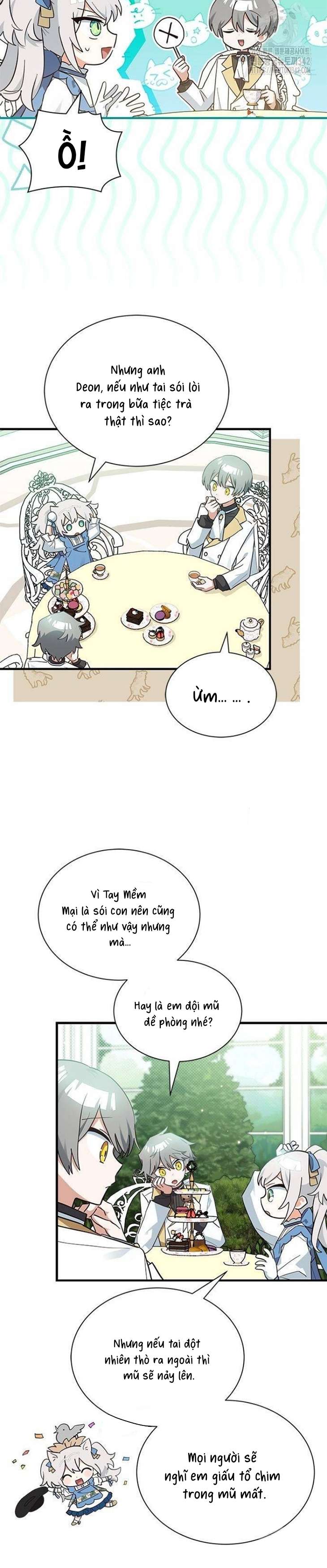 Mèo con được gia tộc sói nhận nuôi? Chapter 15 - Trang 3