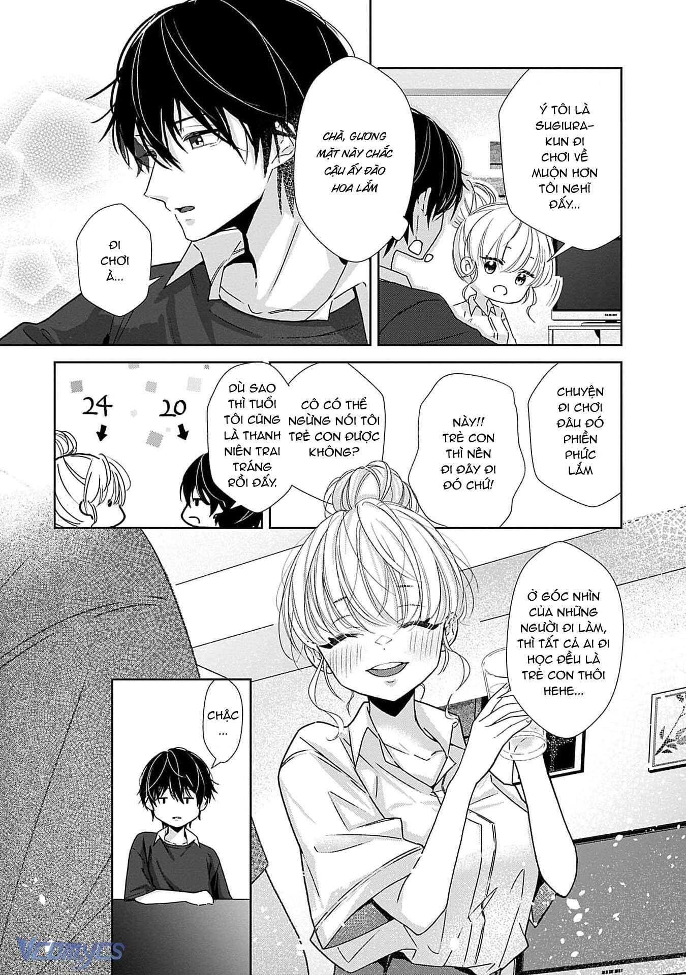 [18+]Bị Em Trai Nhà Bên Dụ Dỗ Rồi!!! Chap 1 - Trang 2