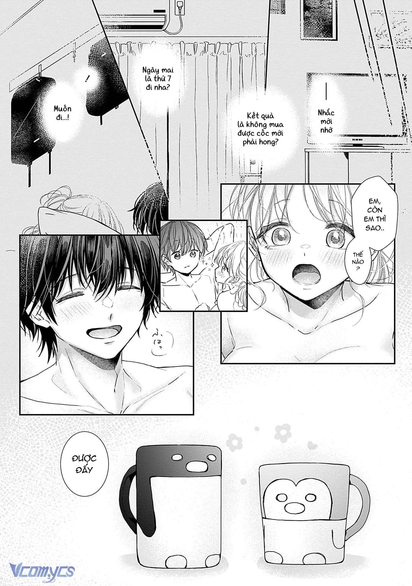[18+]Bị Em Trai Nhà Bên Dụ Dỗ Rồi!!! Chap 10 - Trang 2