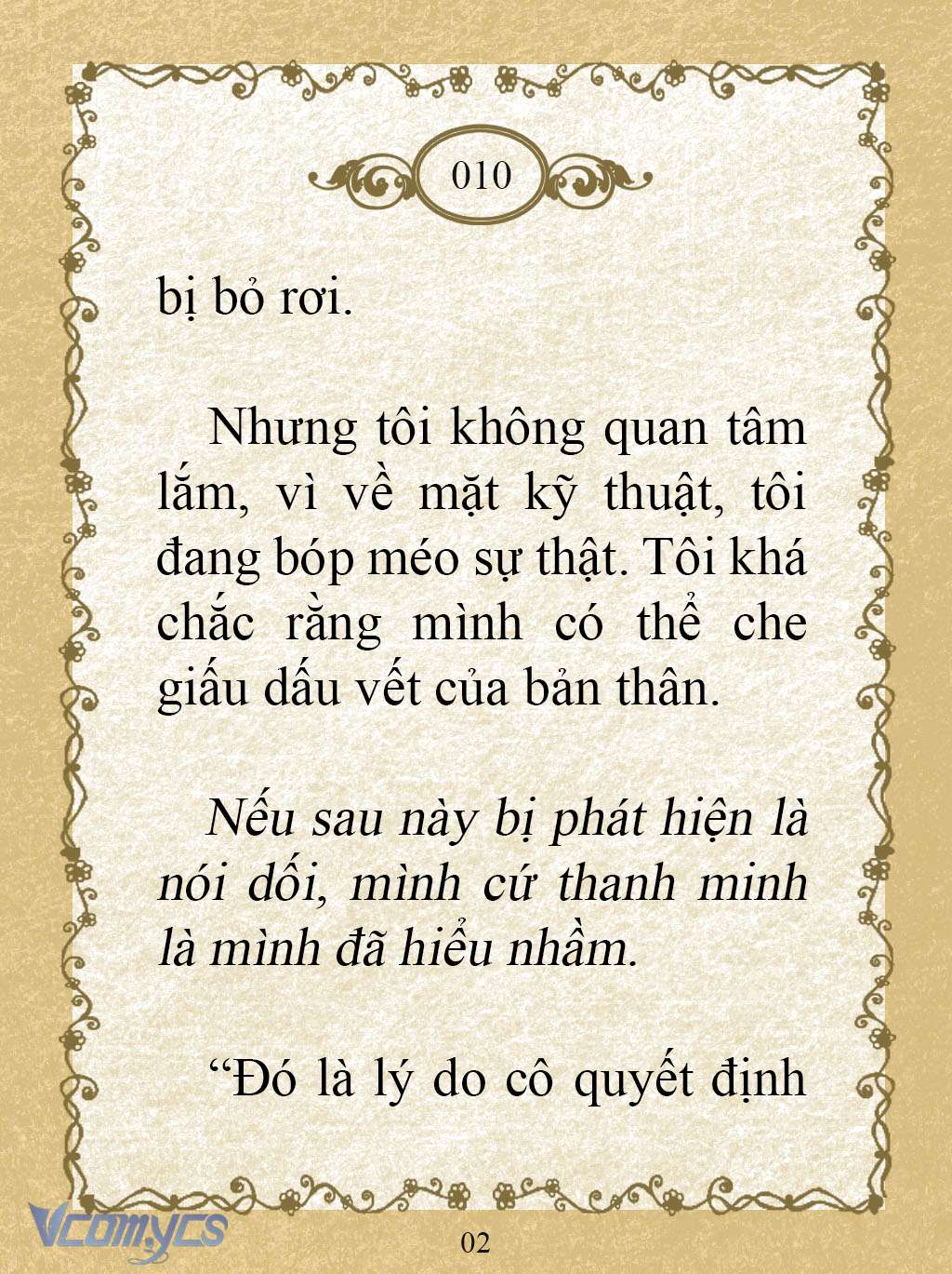 [Novel] Kẻ Phản Diện Được Định Phải Chết Chap 10 - Trang 2