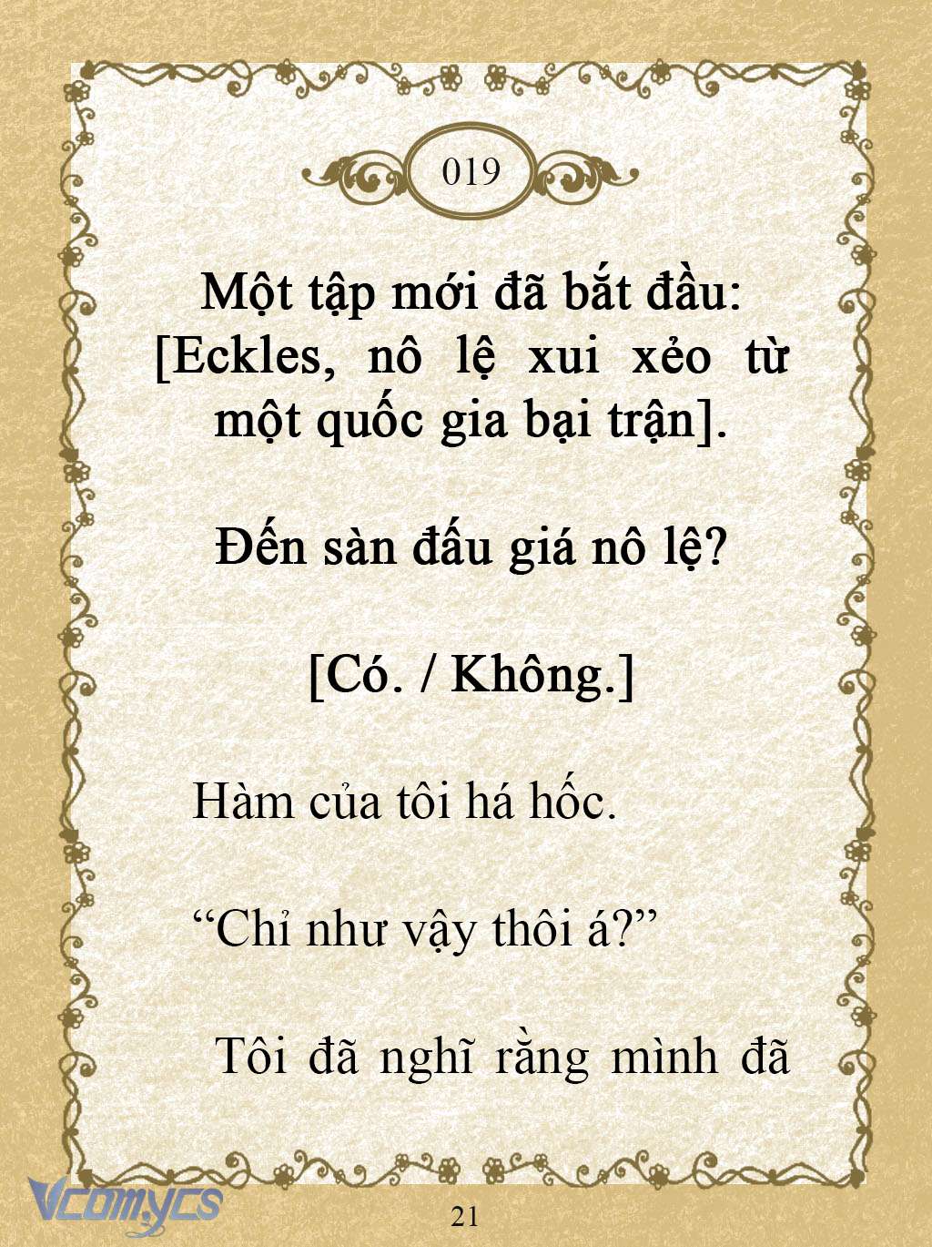 [Novel] Kẻ Phản Diện Được Định Phải Chết Chap 19 - Trang 2