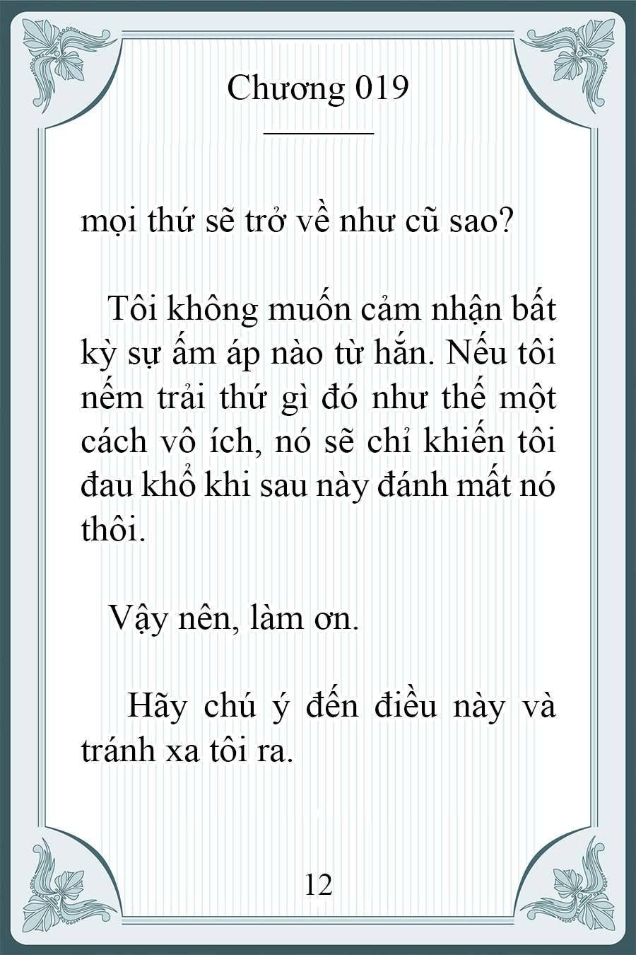 [Novel] Người Chồng Ghét Tôi Đã Mất Trí Nhớ Chap 19 - Next Chap 20