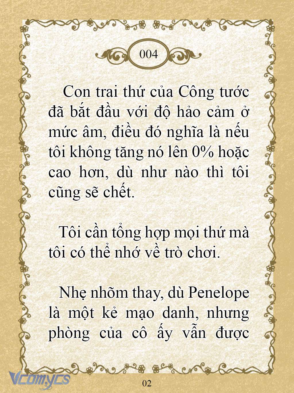 [Novel] Kẻ Phản Diện Được Định Phải Chết Chap 4 - Trang 2