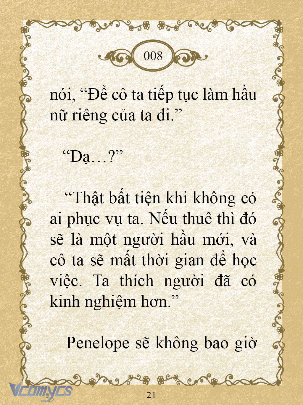 [Novel] Kẻ Phản Diện Được Định Phải Chết Chap 8 - Trang 2