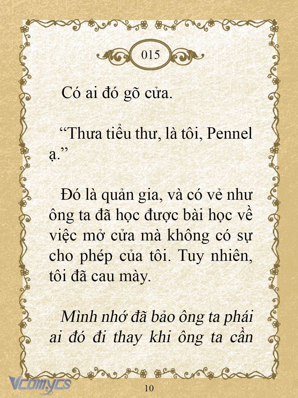[Novel] Kẻ Phản Diện Được Định Phải Chết Chap 15 - Trang 2