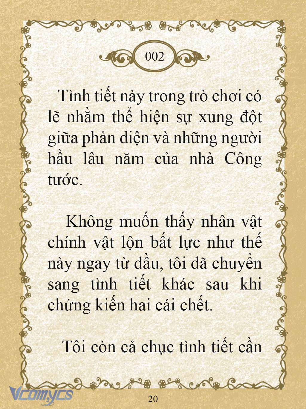 [Novel] Kẻ Phản Diện Được Định Phải Chết Chap 2 - Trang 2