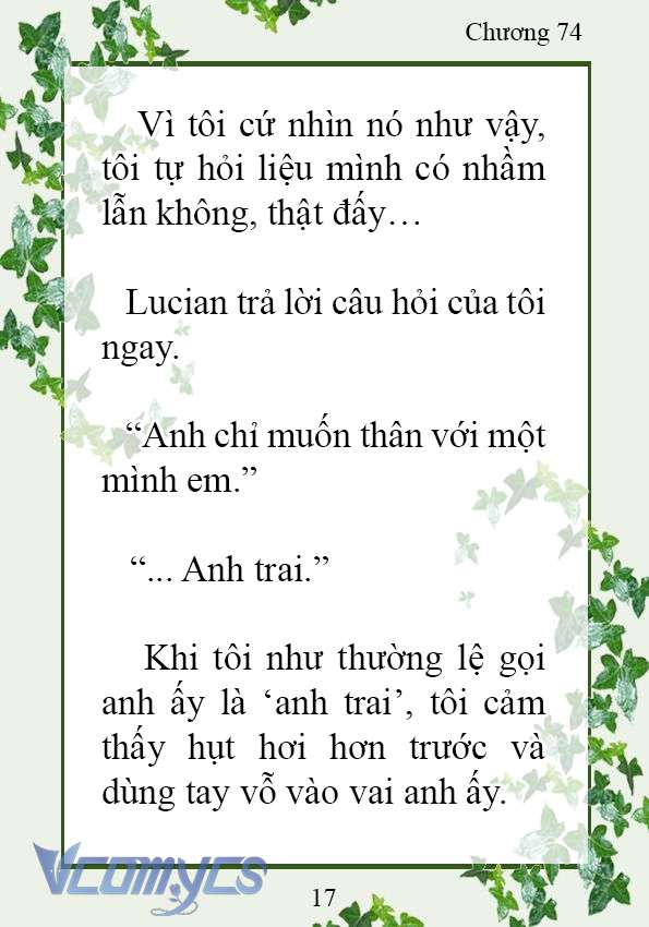 [Novel] Trở Thành Em Gái Của Nam Chính Tiểu Thuyết Đam Mỹ Chap 74 - Next 
