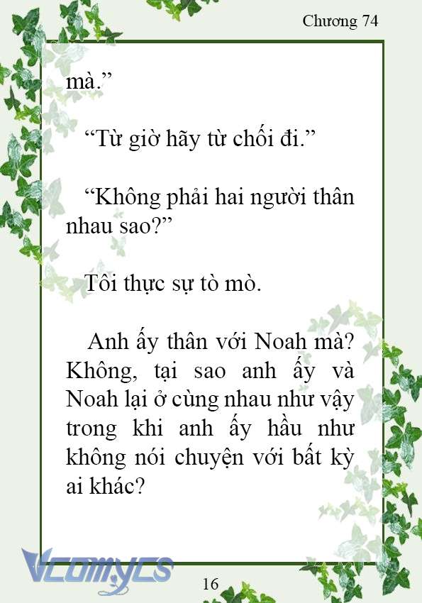 [Novel] Trở Thành Em Gái Của Nam Chính Tiểu Thuyết Đam Mỹ Chap 74 - Next 