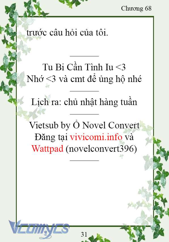 [Novel] Trở Thành Em Gái Của Nam Chính Tiểu Thuyết Đam Mỹ Chap 68 - Next Chap 69