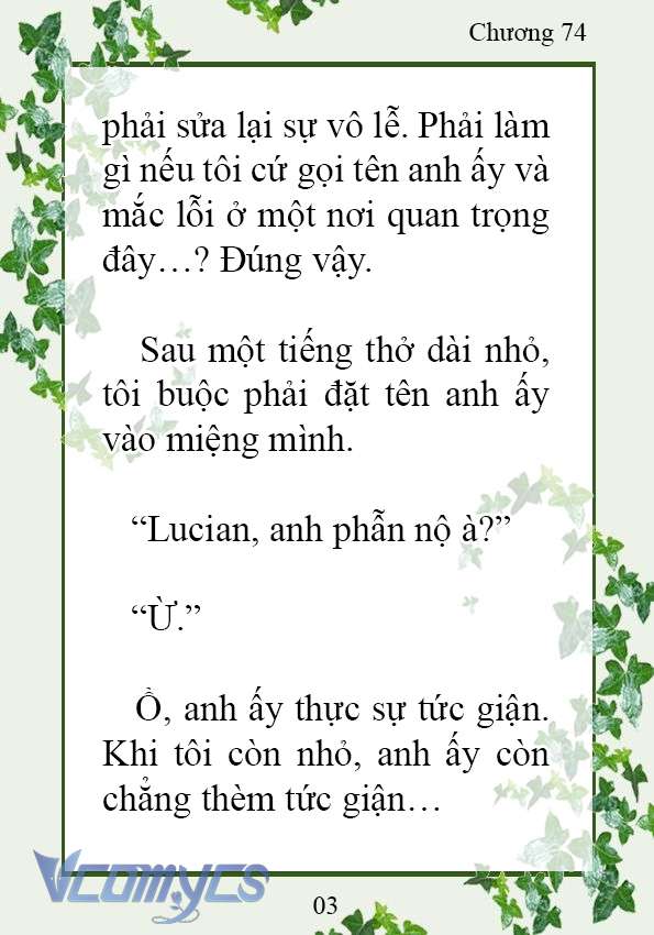 [Novel] Trở Thành Em Gái Của Nam Chính Tiểu Thuyết Đam Mỹ Chap 74 - Next 