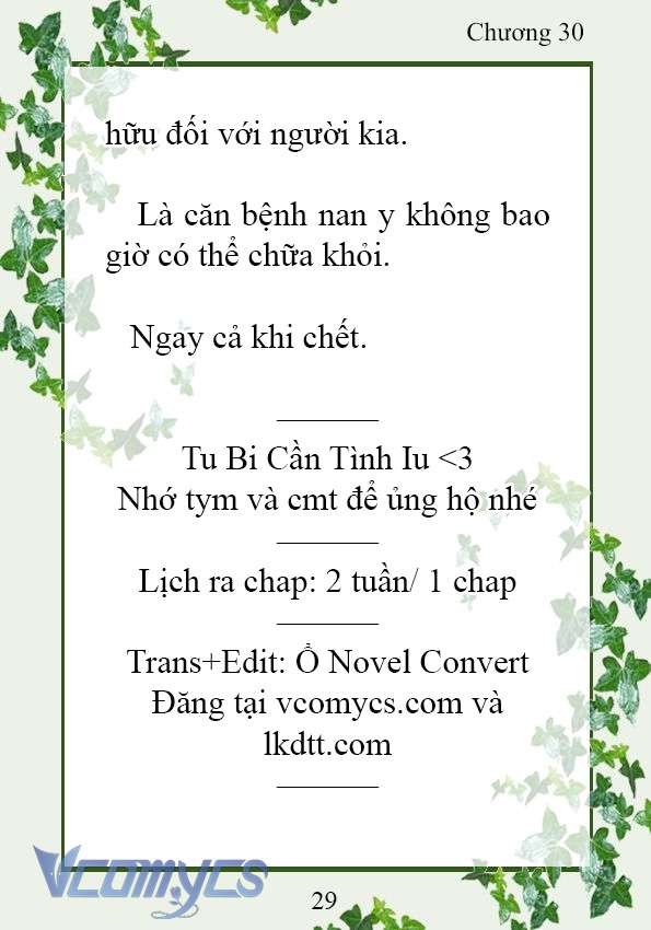 [Novel] Trở Thành Em Gái Của Nam Chính Tiểu Thuyết Đam Mỹ Chap 30 - Next Chap 31